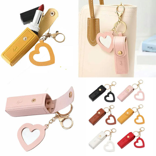 Lippenstift-Etui mit Herz-Anhänger