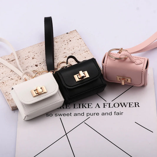 Mini-Handtaschen-Anhänger mit Drehverschluss